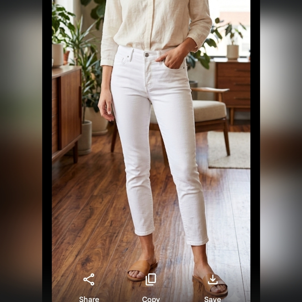 Joe's Jeans Women's Off-White Skinny Jeans